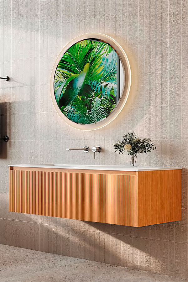 gabinete para baño minimalista moderno